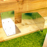 Corner Railway Sleeper Brackets - 170mm x 195mm (Pack of 4)